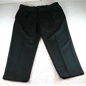 Haggar Men's 38x29 Dress Pants Black